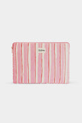 Housse d'ordinateur Ava Rayures Rouge et Rose