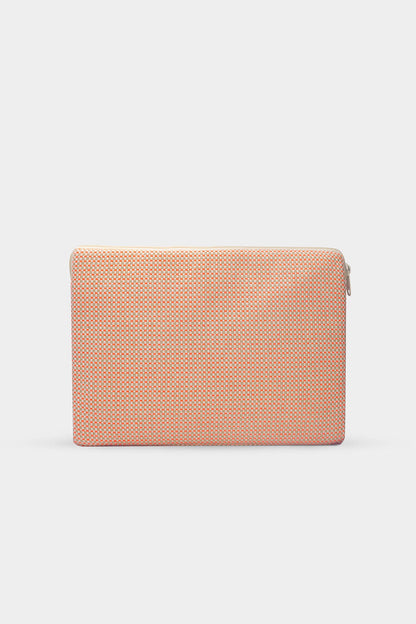 Housse d'ordinateur Ava Tressage corail