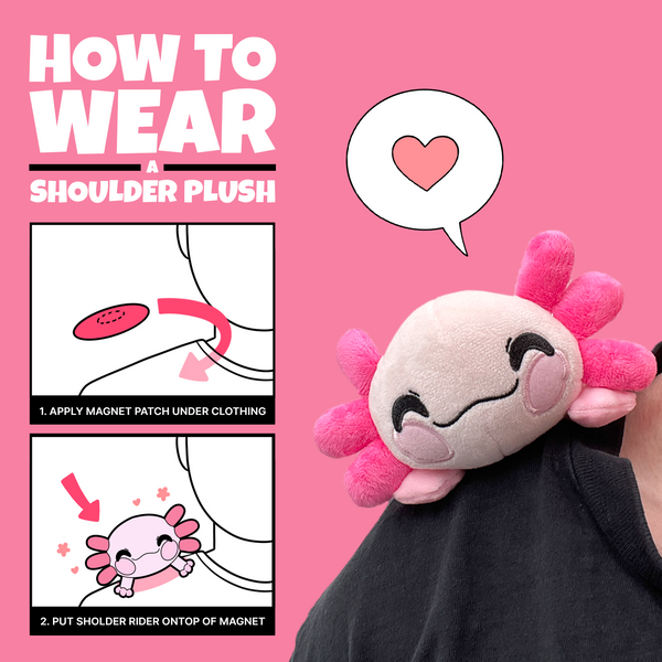 Axolotl Shoulder Rider (6in)