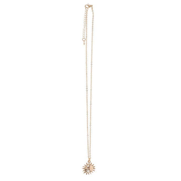 Collier soleil sur carte d'anniversaire