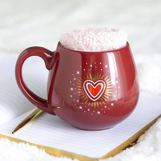 Sacred Heart Valentine's Day Mug and Socks Set