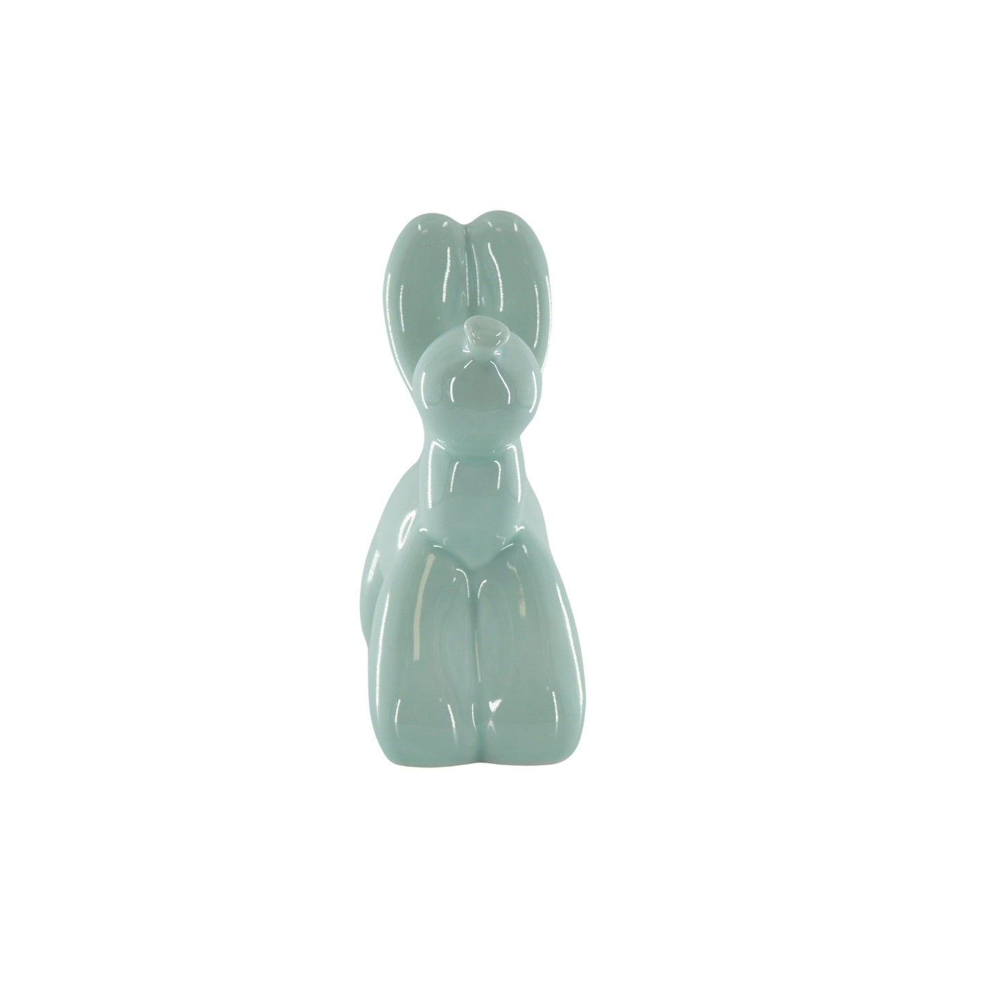 Ornament - Balloon Dog Money Box - Mint Green - 17x7x17cm