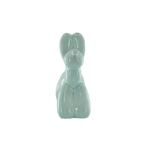 Ornament - Balloon Dog Money Box - Mint Green - 17x7x17cm