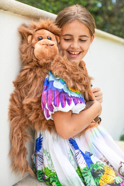 Children's Plush Monkey Backpack