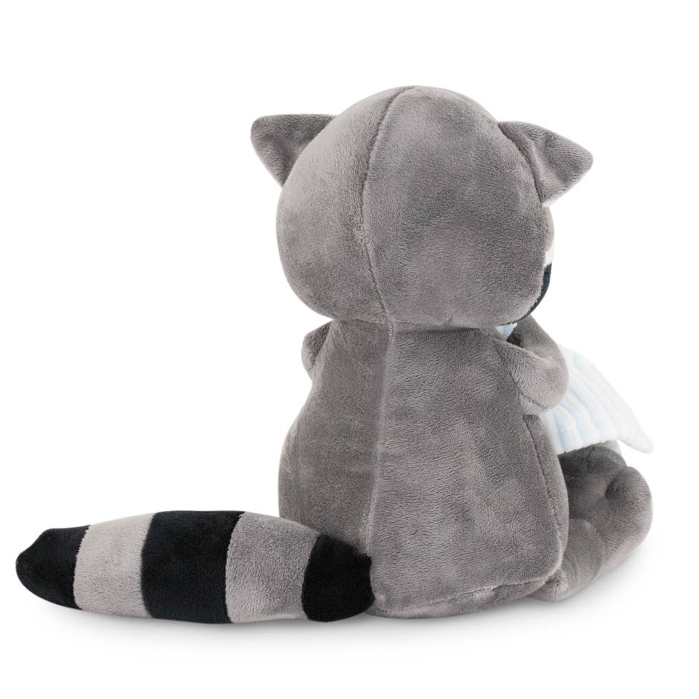 Denny the raccoon plush toy with towel, 20 cm