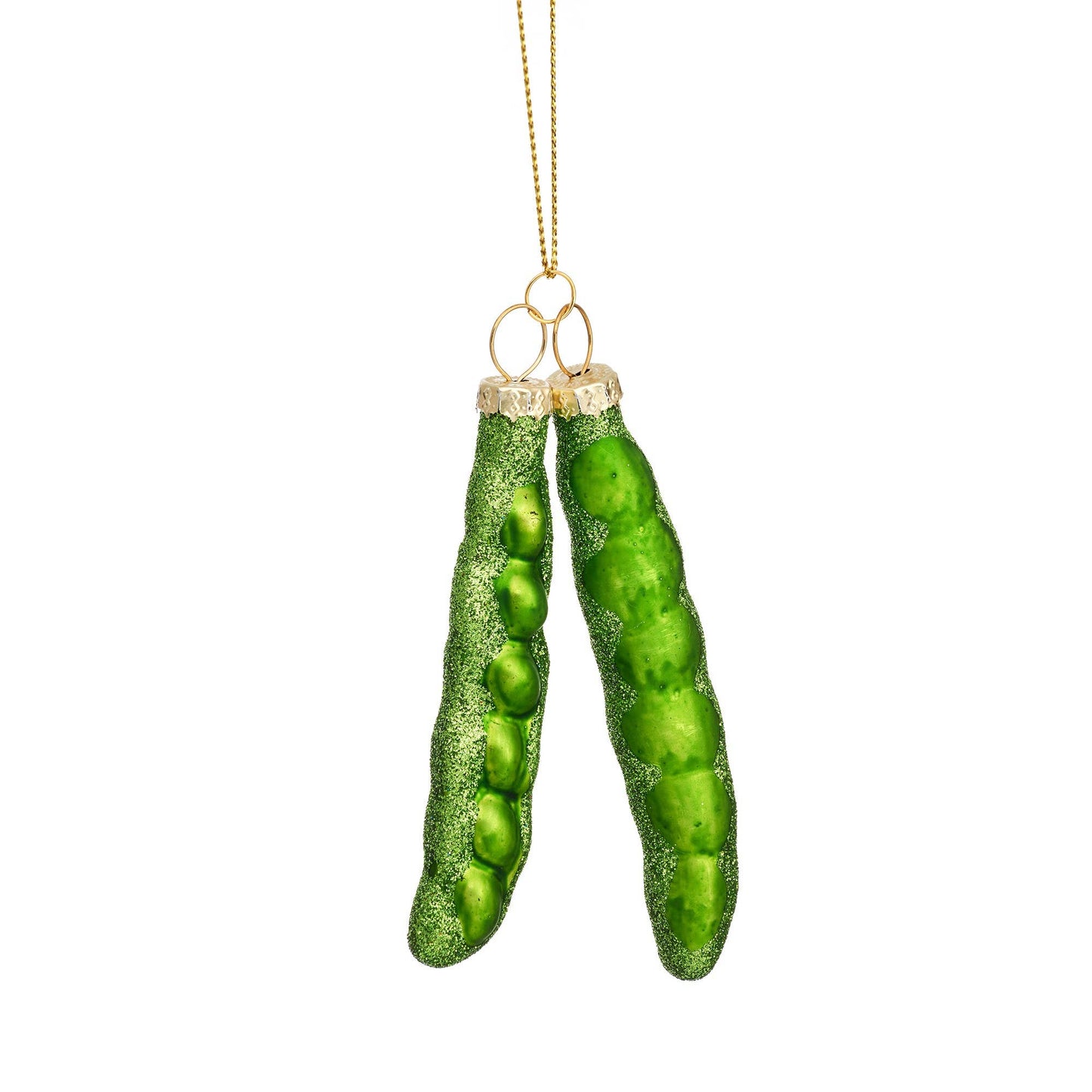 Pea-shaped ball inside a pod