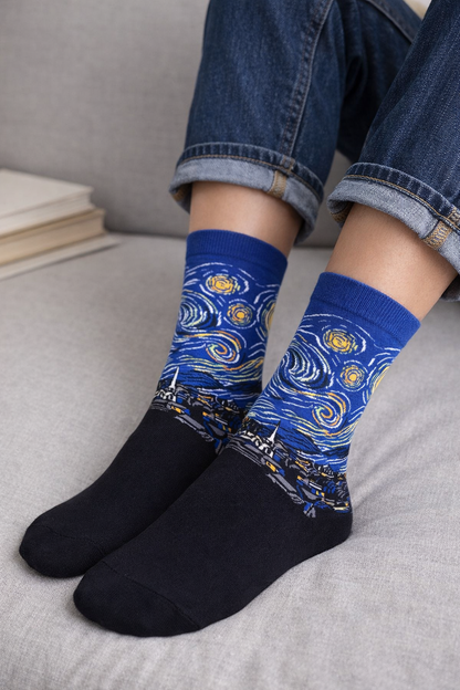 Chaussettes Artistiques "La Nuit étoilée"