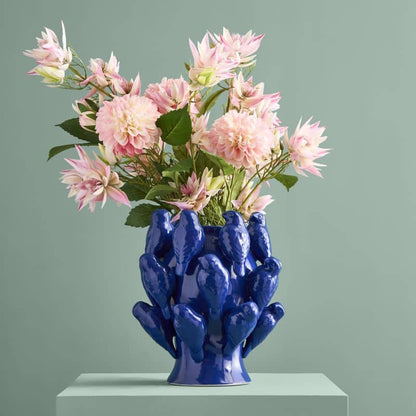 Vase M. Oisillon bleu cobalt