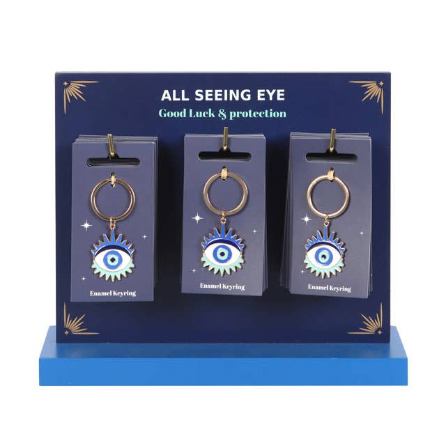 Lot de 24 porte-clés All Seeing Eye exposés