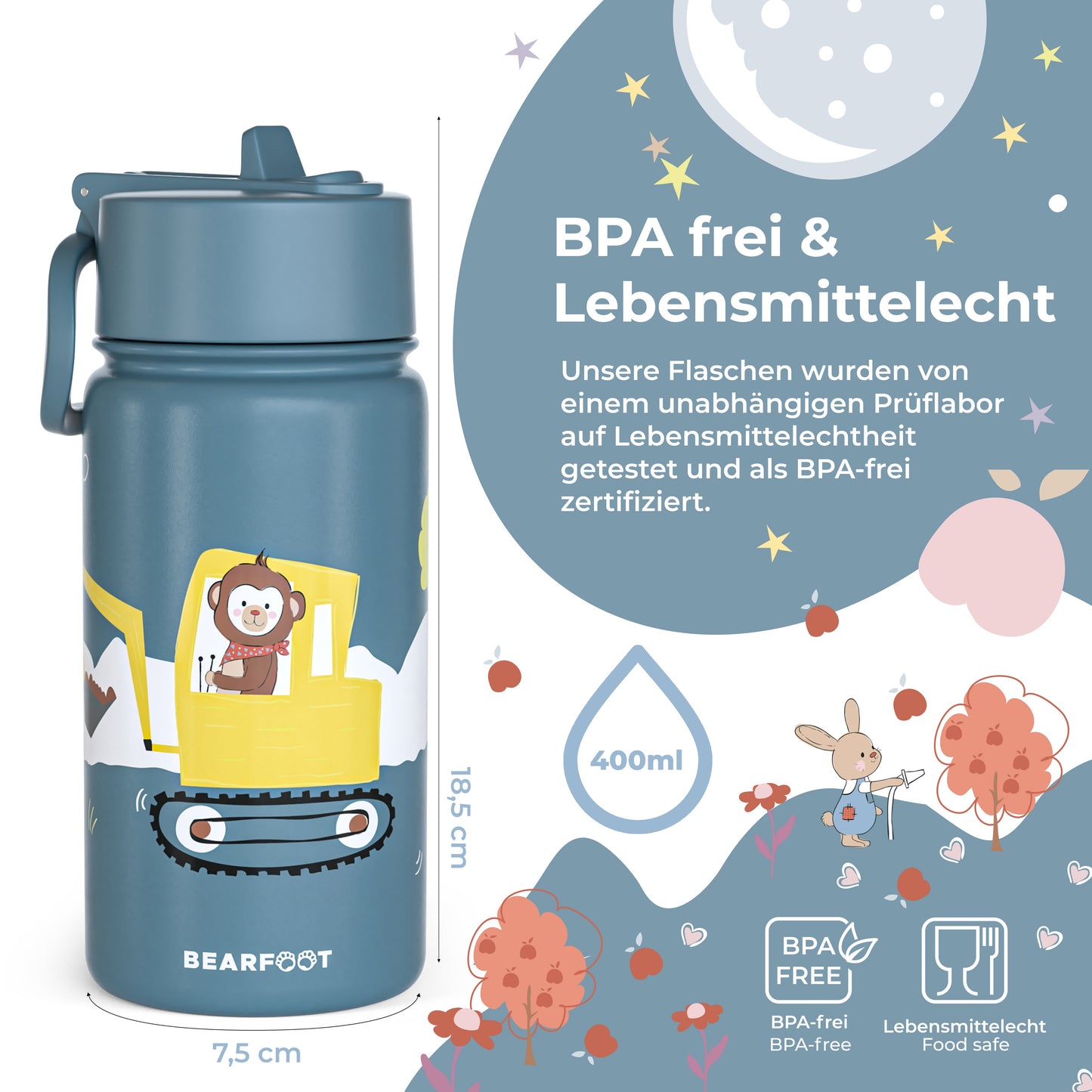 Bagger Bundle - Bento Box M & Trinkflasche 450ml & Isolierflasche 400ml