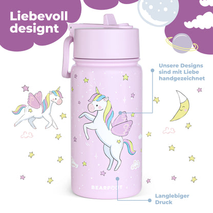 Einhorn Bundle - Bento Box M & Trinkflasche 450ml & Isolierflasche 400ml