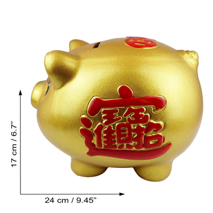 Golden Lucky Piggy Bank