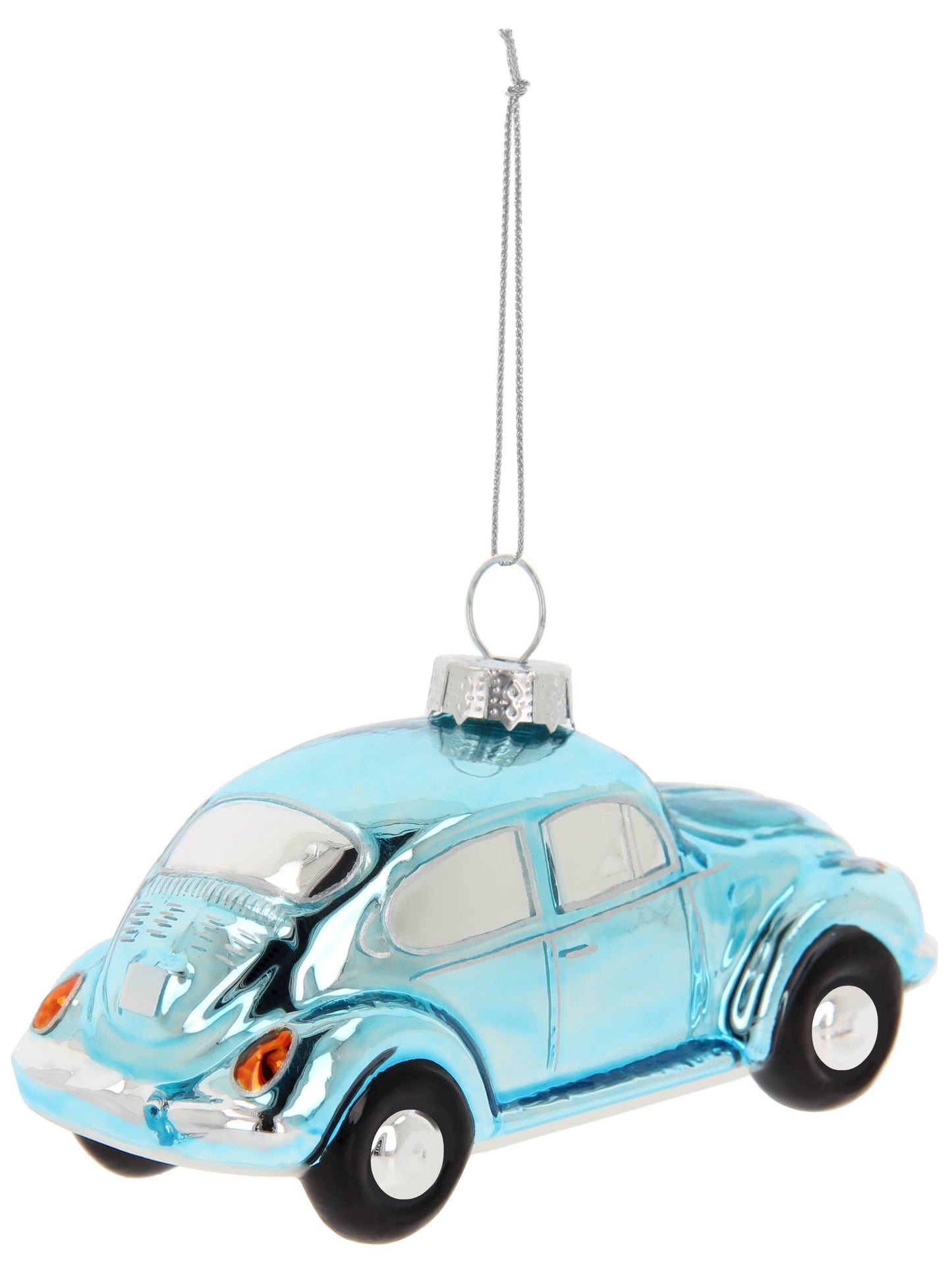 Blue VW Beetle Christmas Decoration