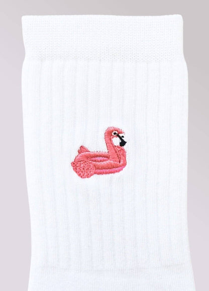 Chaussettes Bouée Flamant Rose