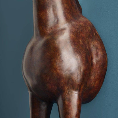 Lampadaire Amadeus, marron, 47 x 40 x 153 cm
