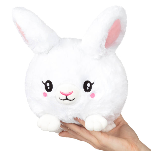 Mini knuffelbaar pluche wit konijn