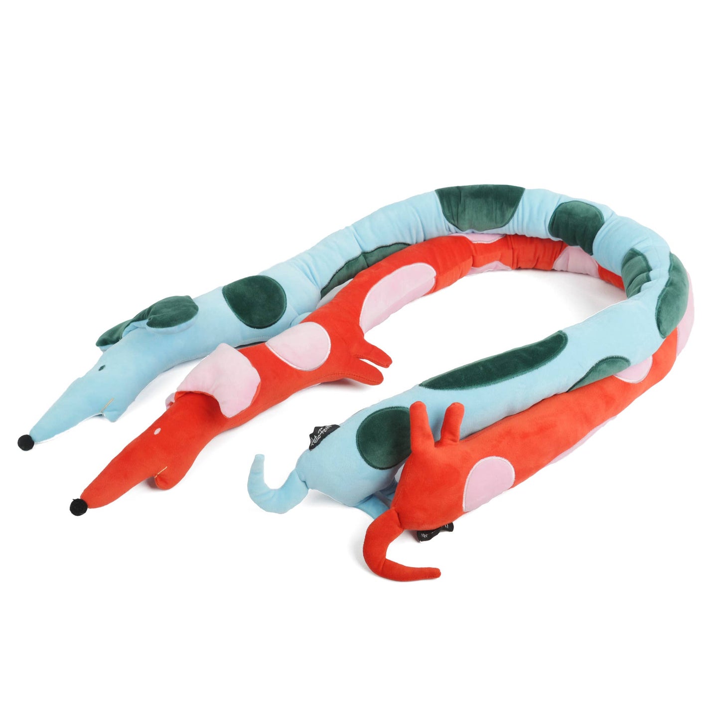 Coussin Allongé Chien Teckel Bleu Helio Ferretti Helio Ferretti Vue 3