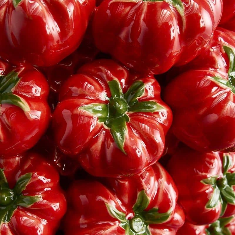 Vase Tomate, Grès Rouge, 33,5 x 32 x 33 cm Fait main