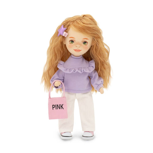 Sunny doll with purple sweater, 32 cm