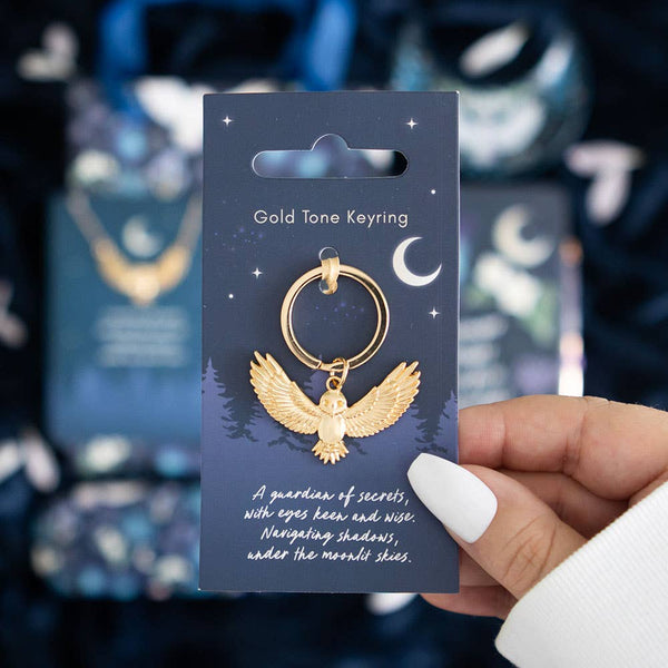 Porte-Clés Hibou Doré