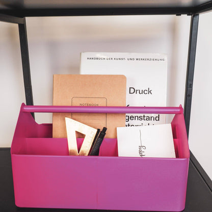 Storage box - Organizer - Metal - Pink - 30x17x17cm