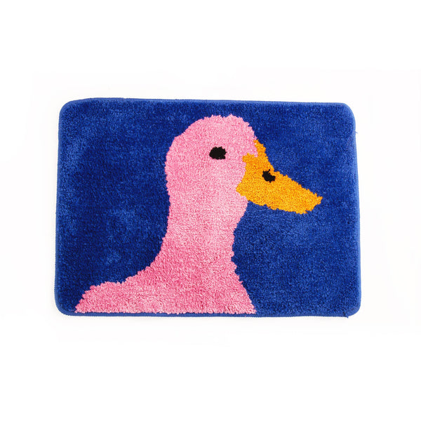 Badmat met eendje - Blauw