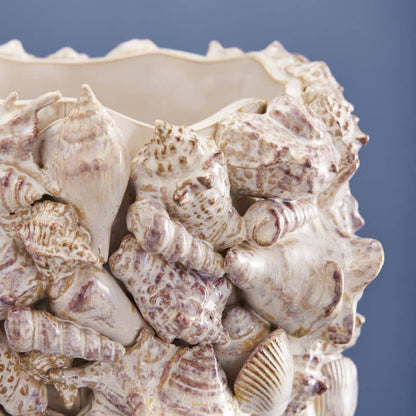 Vase Coquillages, Grès Naturel L