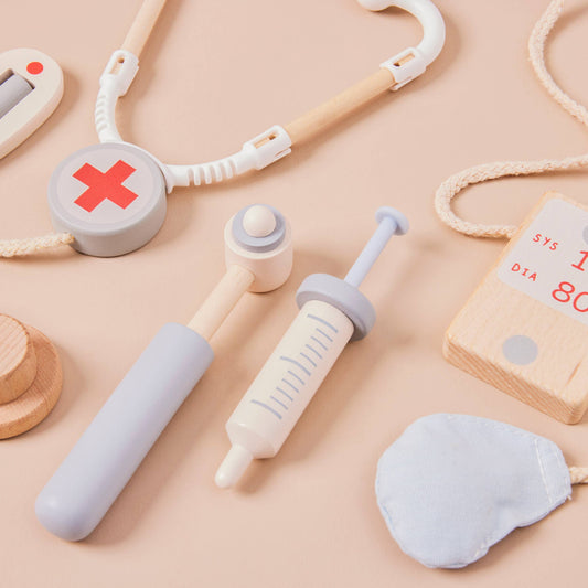 Jeu Ensemble de Jeu pour Enfants en Forme de Docteur en Bois Just Bee Kids