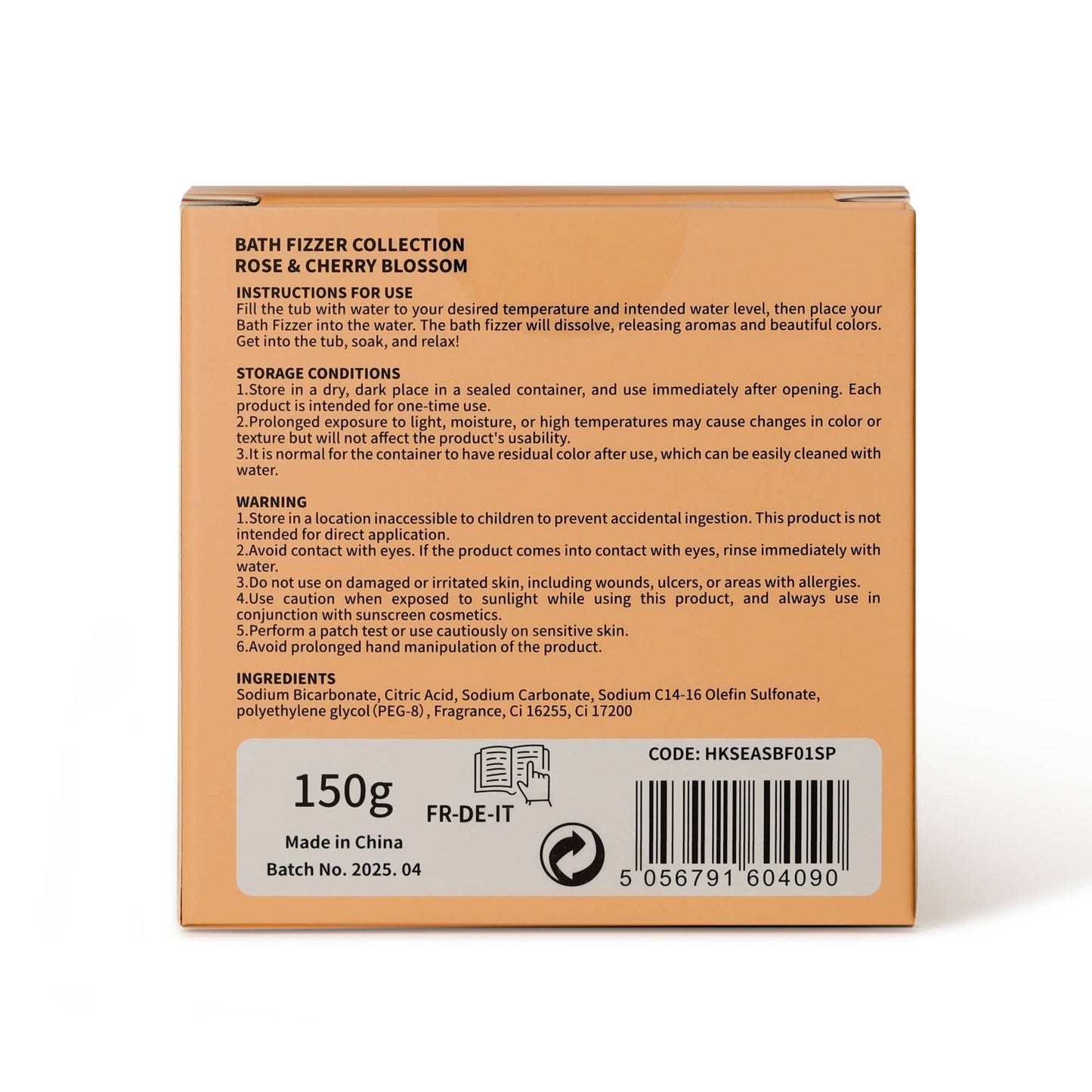 Saisons Bain Effervescent Printemps Parfum Rose & Fleur de Cerisier