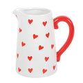 Keramische karaf met hartprint