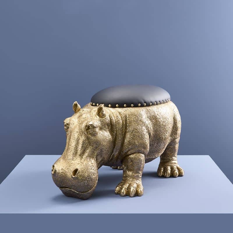 Tabouret HippopotamePatty Potamus Or