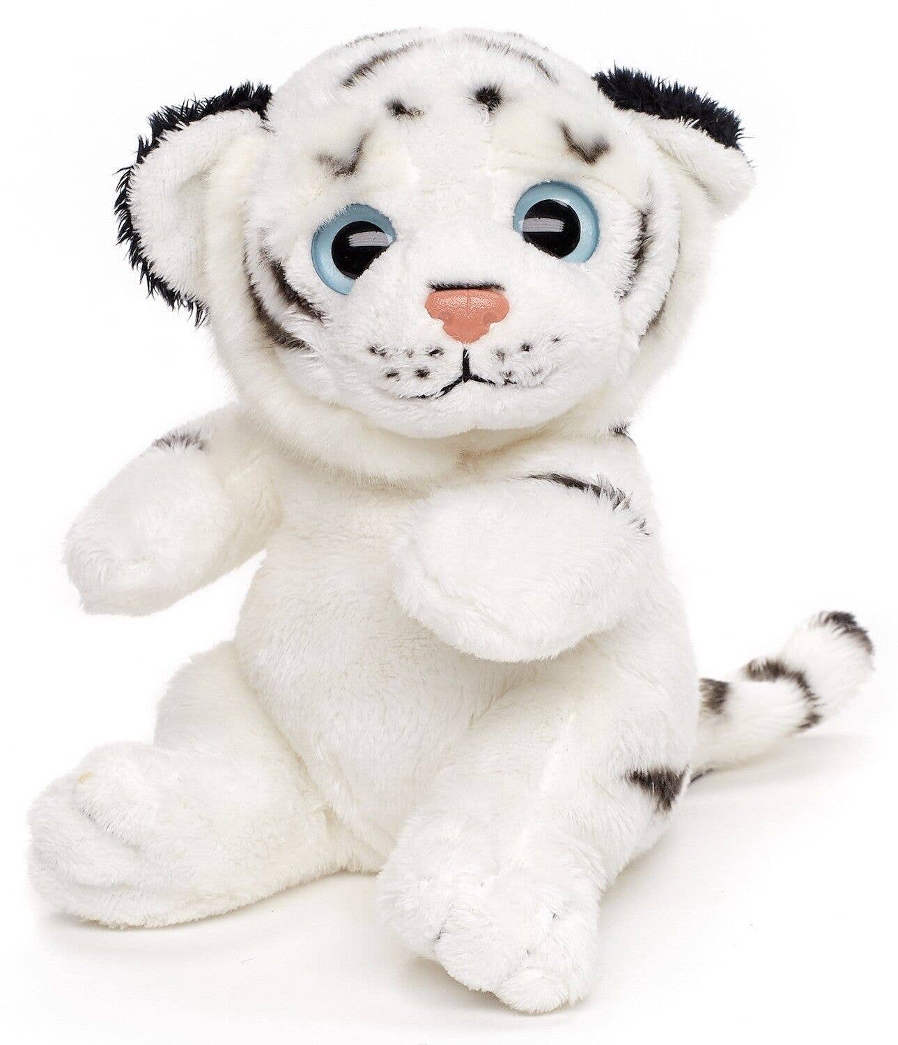 Peluche tigre blanc - 16 cm (hauteur) - peluche Uni Toys
