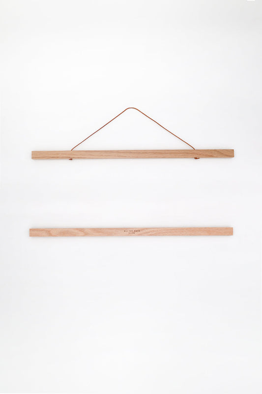 Oak Wooden Magnetic Hanger for posters