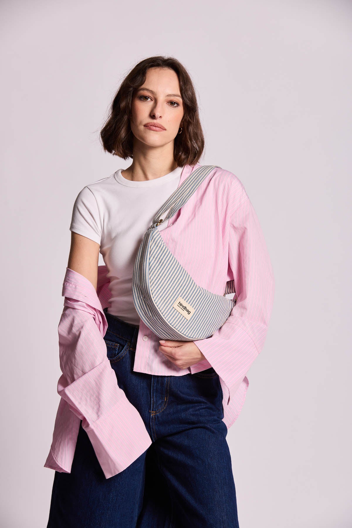 Sac Banane Andrea Rayures bleu