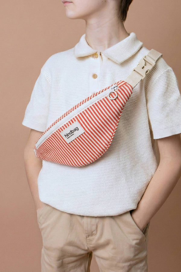 Sac banane enfant Augustin Rayures rouge