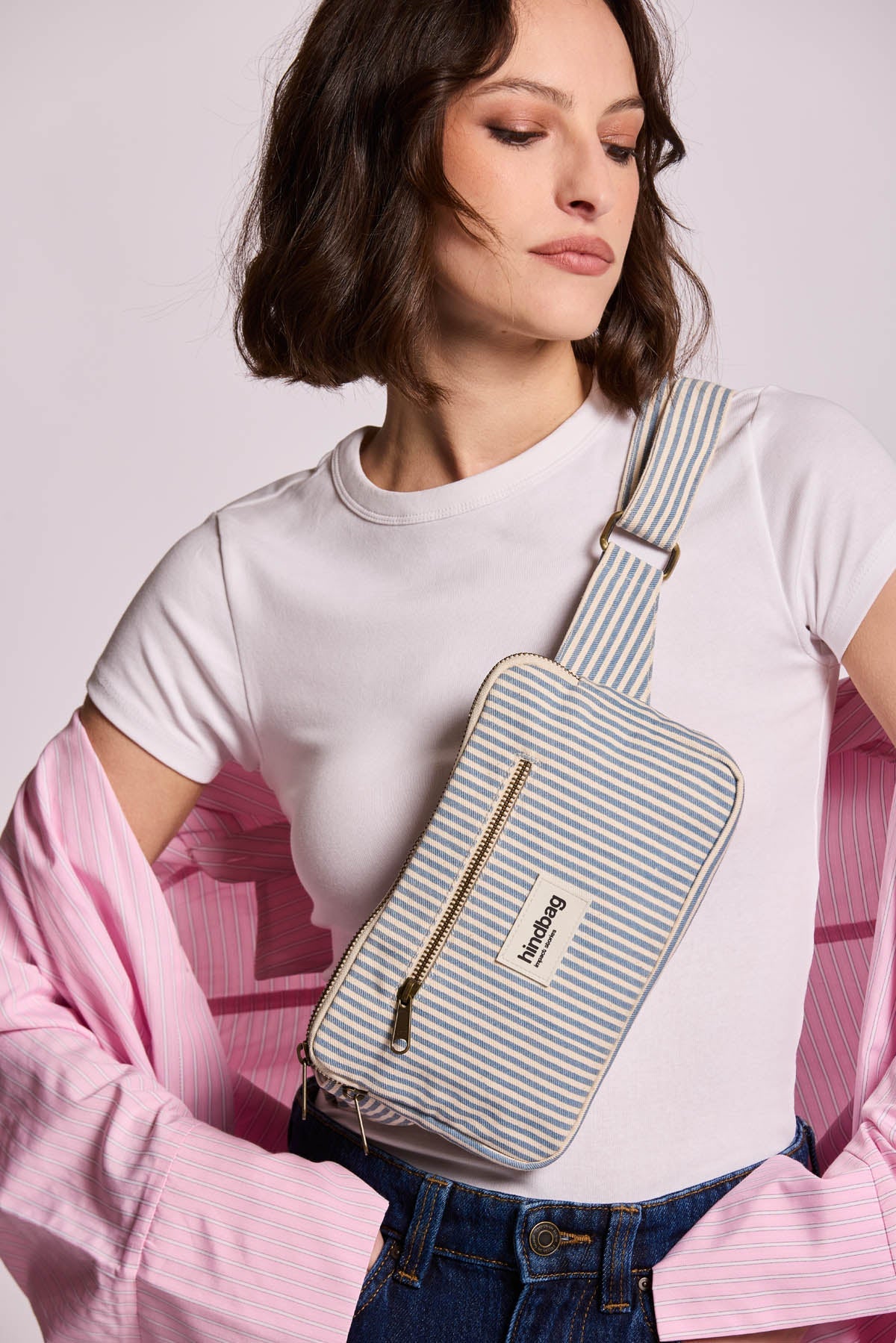 Sac banane Harry Rayures bleu
