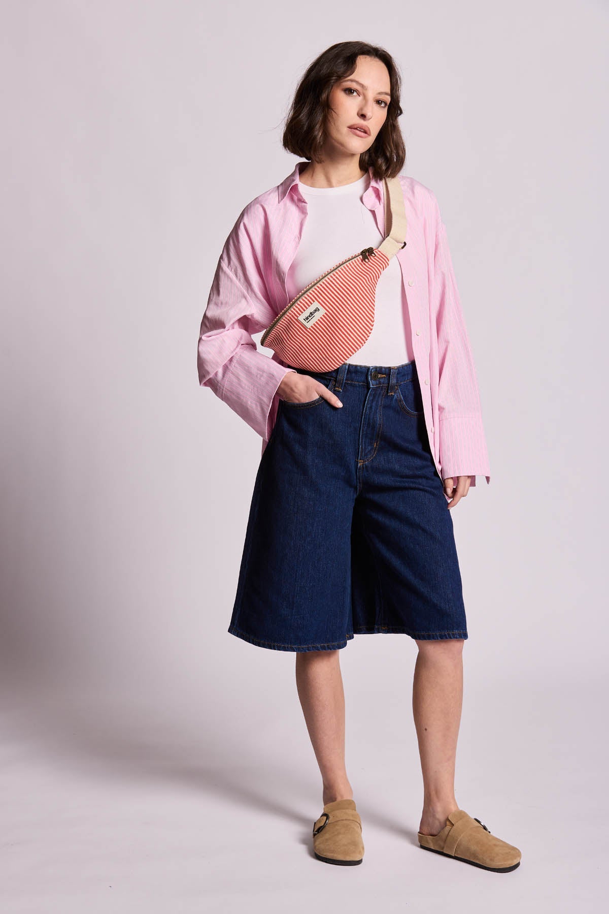 Sac banane Olivia Rayures rouge