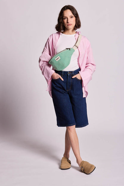 Sac banane Olivia Rayures vert