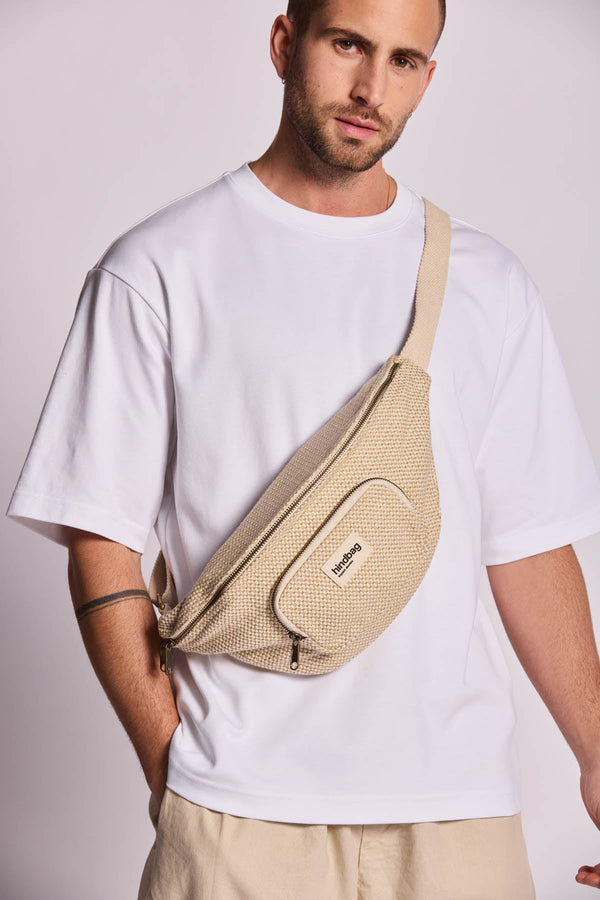 Sac banane Sofia Tressage nude