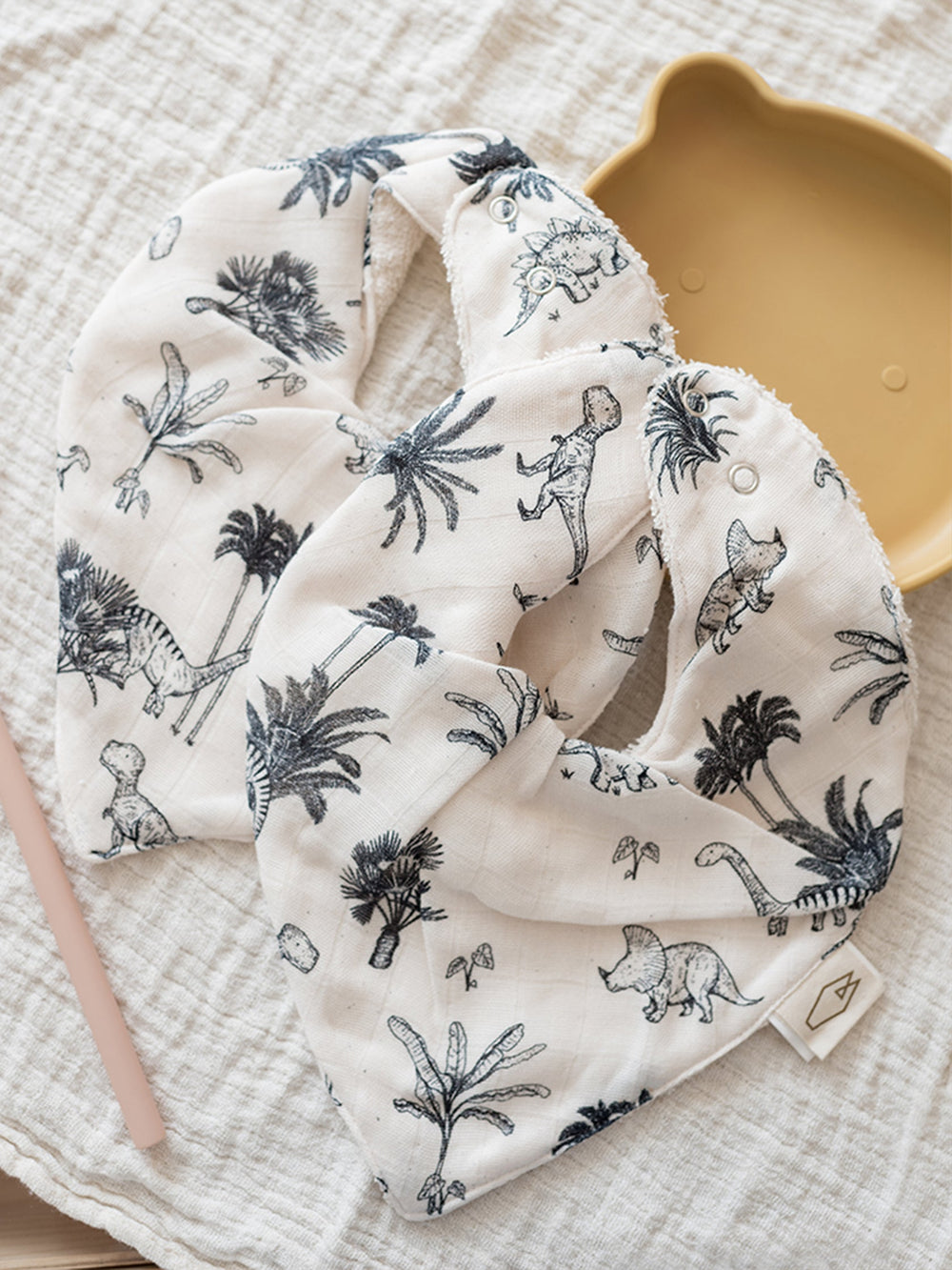 Lot de 2 bavoirs bandana - MAEL