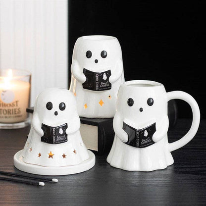 Mug d'Halloween Fantôme lecteur