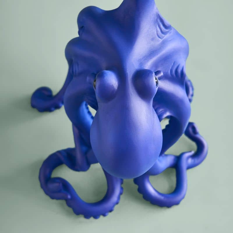 Lampe de table Baby Otto l’Octopus Bleu Résine 15,5 x 13,5 cm
