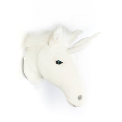 Claire the White Unicorn Plush Wall Decoration