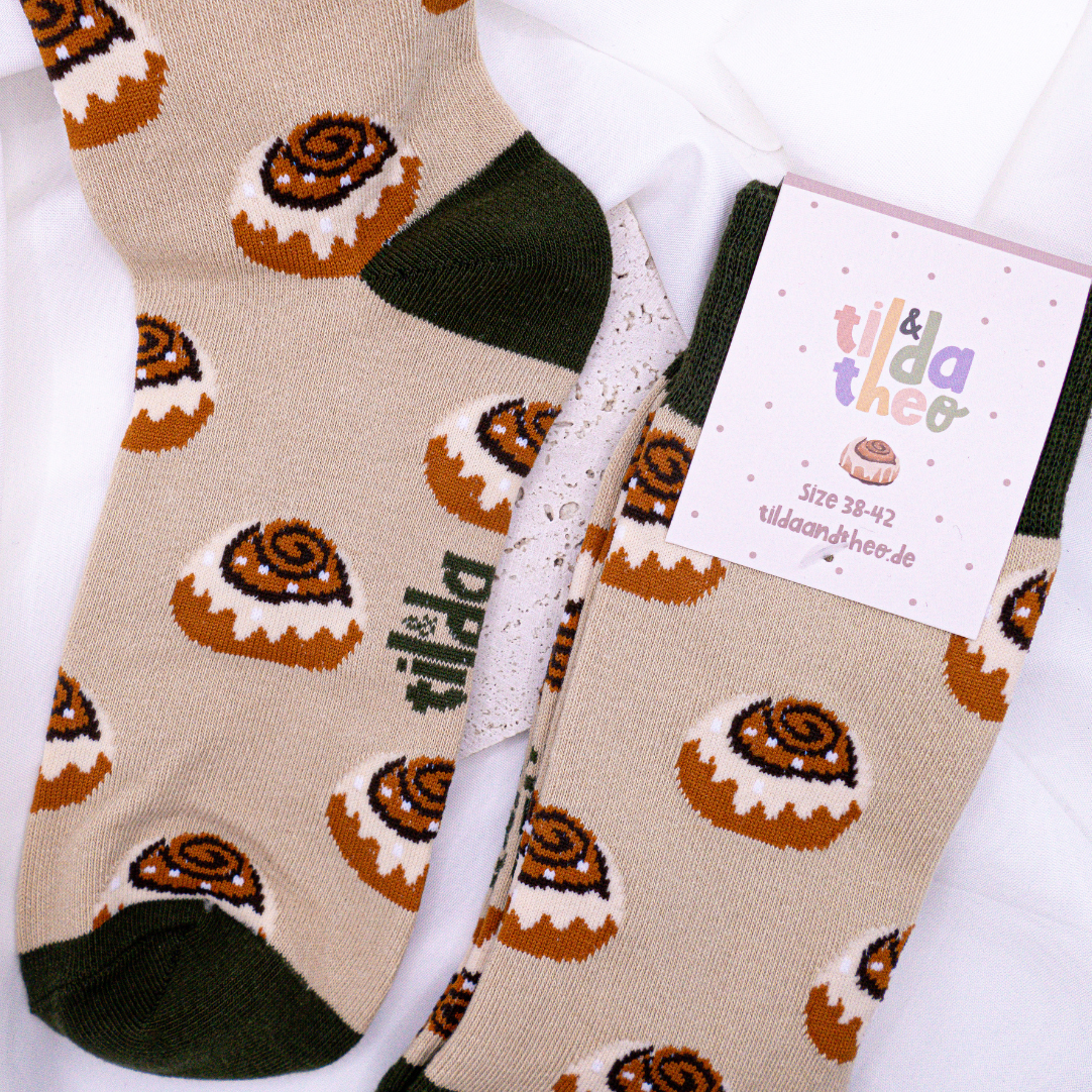 Cinnamon Roll Socks