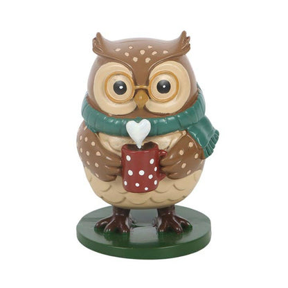 "Oliver" figurine ornament — Autumn owl
