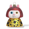 Kerstbal Witte Kat Yayoi Kusameow Kusama