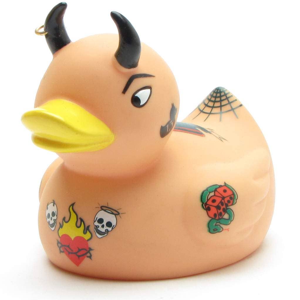 Getatoeëerde duivelse eend