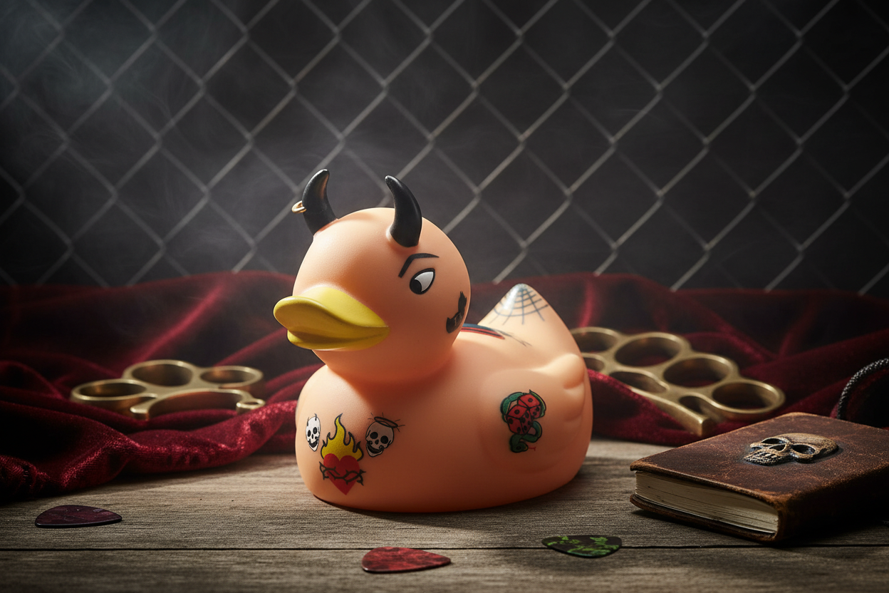 Getatoeëerde duivelse eend