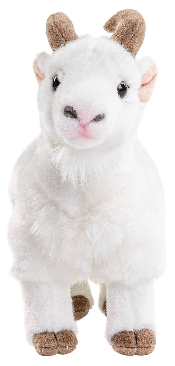 Peluche Chèvre de Montagne Blanche Uni