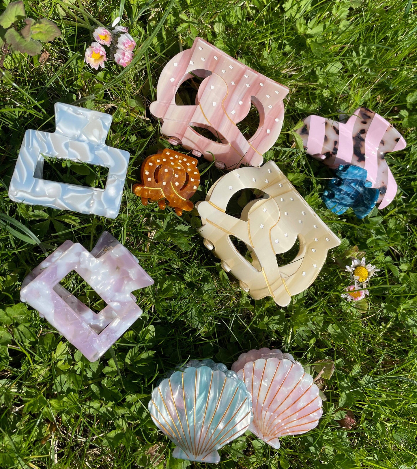 Pince à cheveux Coquillage Écume